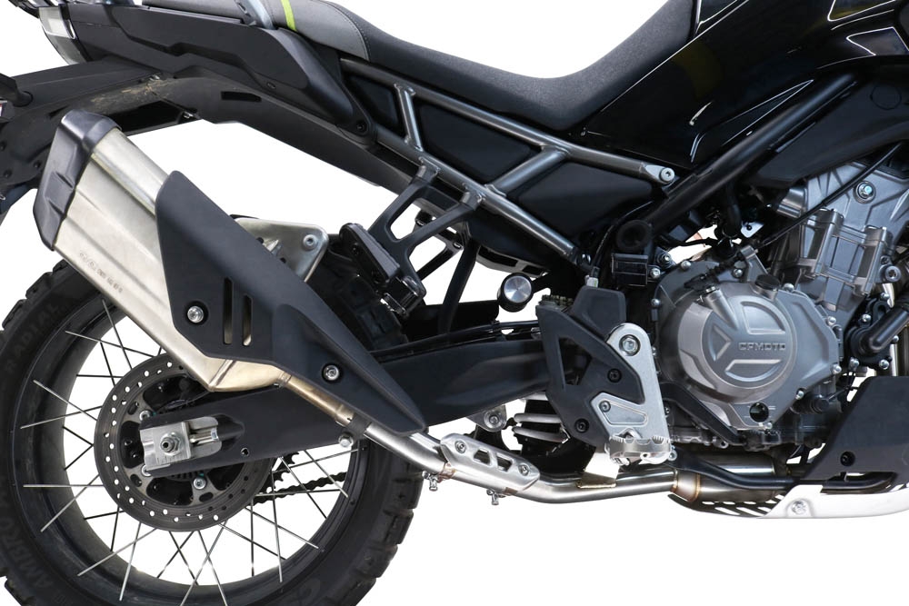 GPR exhaust compatible with  Cf Moto 450 MT 2024-2024, Decatalizzatore, Decat pipe 
