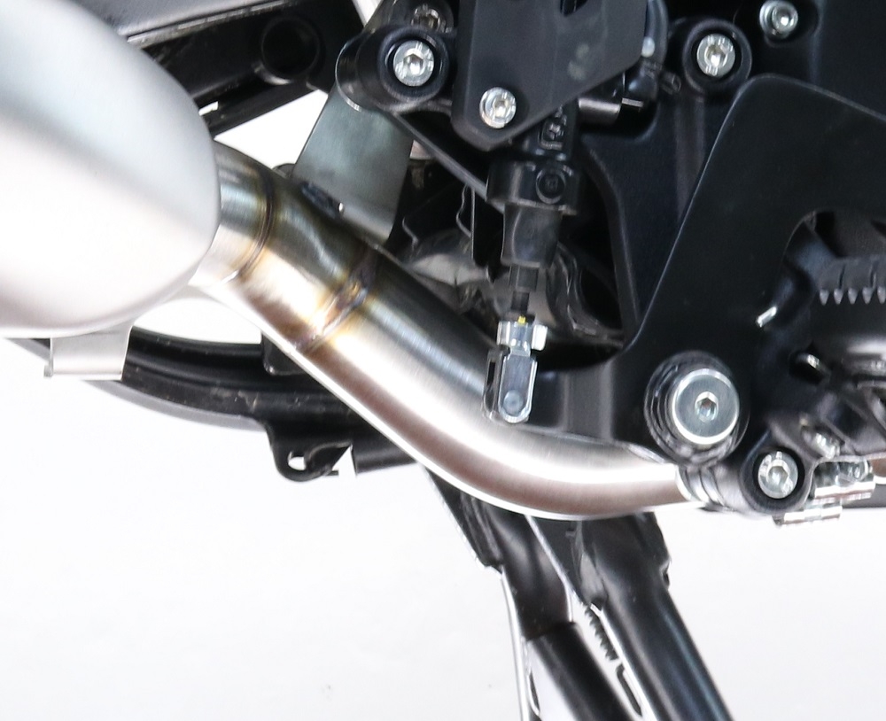 Exhaust compatible with Royal Enfield Himalayan 450 2024-2025, Cut-Box Racing, ORIGINAL-BOX Eliminator, after installation the exhaust loses its conformity for road use. 