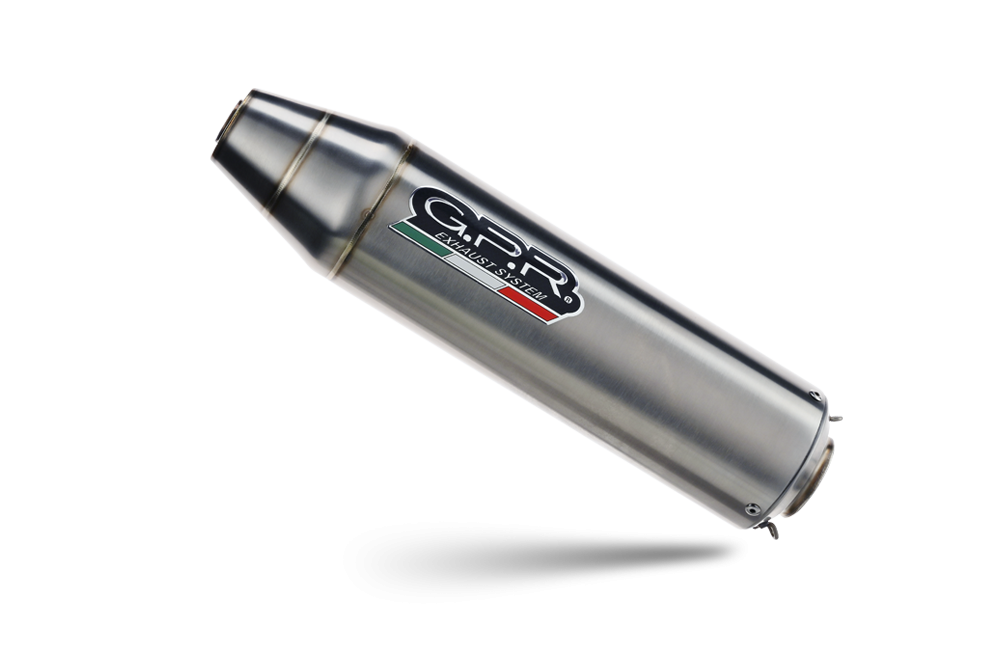 Exhaust compatible with Access Supermoto 450 2005-2021, Deeptone Atv, Slip-on exhaust including removable db killer and link pipe 
