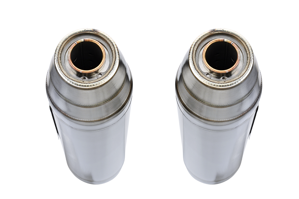 Exhaust compatible with Triumph Street Triple 675 2007-2012, Deeptone Inox, Dual slip-on including removable db killers and link pipes 