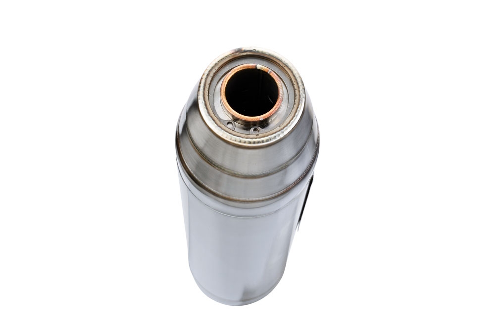 Exhaust compatible with Kawasaki ZX6R 2007-2008, Deeptone Inox, Slip-on exhaust including removable db killer and link pipe, EPA-compliant 