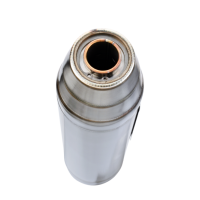 Exhaust compatible with Triumph Speed 400 2023-2025, Deeptone Inox, Slip-on exhaust including removable db killer and link pipe 