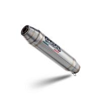 Exhaust compatible with Kawasaki ZX6R 2007-2008, Deeptone Inox, Slip-on exhaust including removable db killer and link pipe, EPA-compliant 