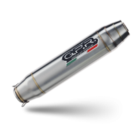 Exhaust compatible with Beta RR 125 Enduro Ac 4t 2005-2009, Deeptone Inox, Slip-on exhaust including removable db killer and link pipe 