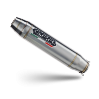 Exhaust compatible with Benelli Leoncino 500 Trail 2017-2024, Deeptone Inox, Slip-on exhaust including removable db killer and link pipe 