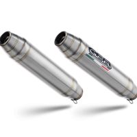 GPR escape compatible con  Aprilia Shiver 750 Gt 2007-2016, Deeptone Inox, Doble escape racing, con tubos de conexión, artículo sin homologación 