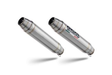 GPR escape compatible con  Aprilia Shiver 750 Gt 2007-2016, Deeptone Inox, Doble escape racing, con tubos de conexión, artículo sin homologación 