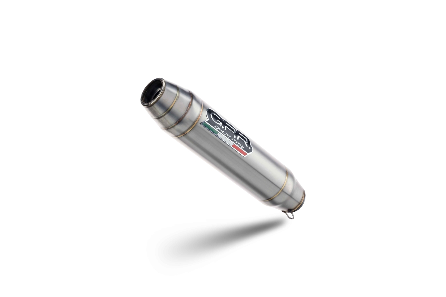 Exhaust compatible with Bajaja Pulsar 200 NS 2012-2014, Deeptone Inox, Slip-on exhaust including link pipe 