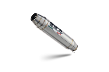 Exhaust compatible with Bajaja Pulsar 200 NS 2012-2014, Deeptone Inox, Slip-on exhaust including link pipe 