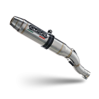 Exhaust compatible with Benelli Leoncino 500 Trail 2017-2024, Deeptone Inox, Slip-on exhaust including removable db killer and link pipe 