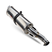 Exhaust compatible with Bmw F 900 Gs Adventure 2024-2025, Dual Inox, Slip-on exhaust including removable db killer and link pipe 