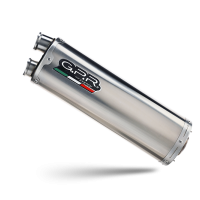 Exhaust compatible with Benelli Trk 702 2023-2024, Dual Inox, Slip-on exhaust including removable db killer and link pipe 