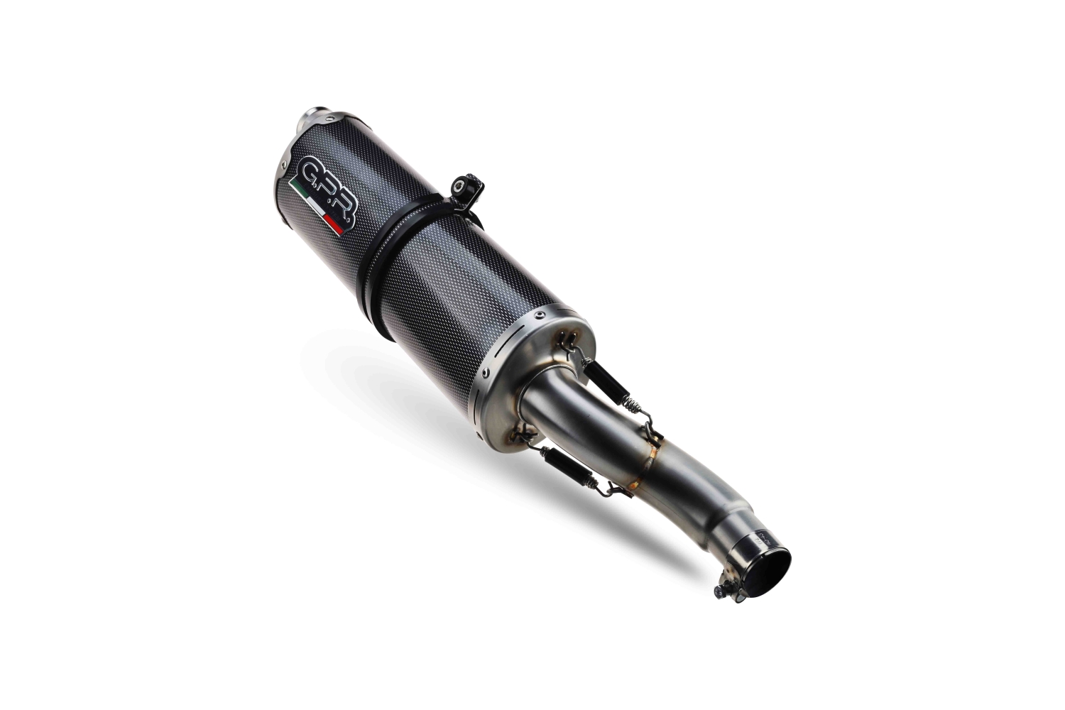 Exhaust compatible with Benelli Trk 502 X 2017-2020, Dual Poppy, Slip-on exhaust including removable db killer and link pipe, EPA-compliant 