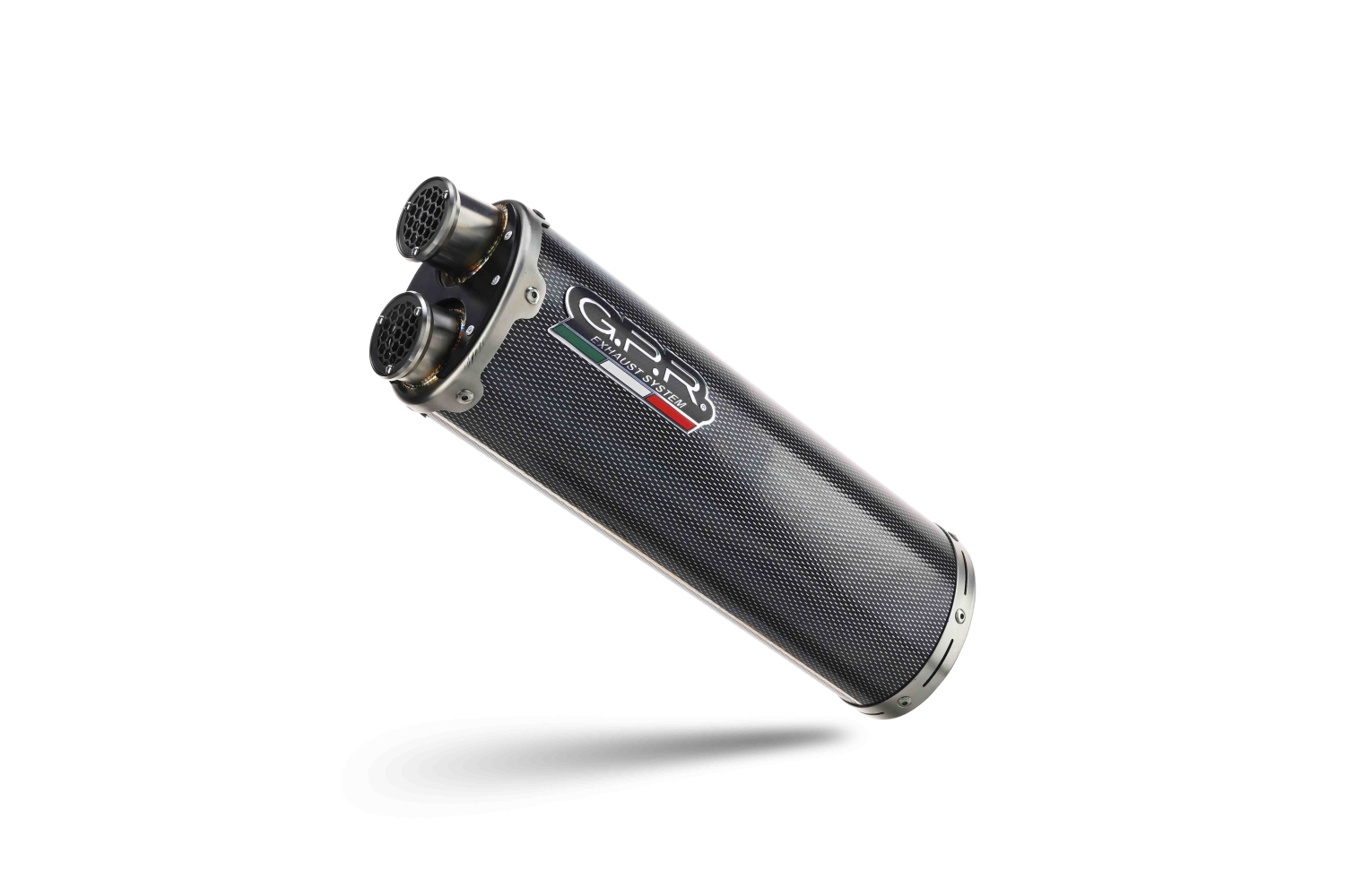 Exhaust compatible with Benelli Trk 502 X 2017-2020, Dual Poppy, Slip-on exhaust including removable db killer and link pipe, EPA-compliant 