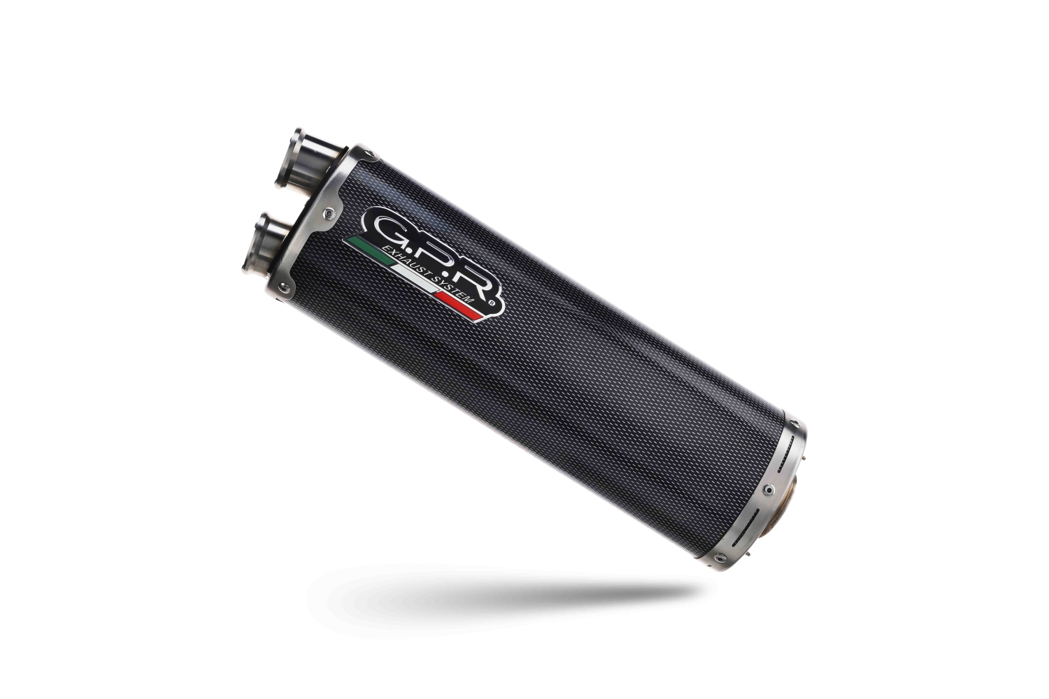 Exhaust compatible with Benelli Trk 502 X 2017-2020, Dual Poppy, Slip-on exhaust including removable db killer and link pipe, EPA-compliant 