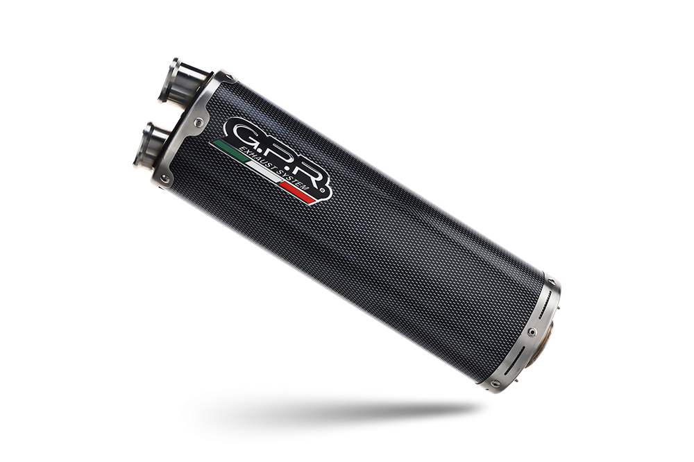 Exhaust compatible with Bmw F 900 Gs Adventure 2024-2025, Dual Poppy, Slip-on exhaust including removable db killer and link pipe 