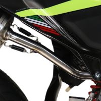 Exhaust compatible with Fantic Motor XEF 125 Enduro 125 Competition/Performance 2025-2026, Albus Ceramic, Slip-on exhaust including link pipe and removable db killer 