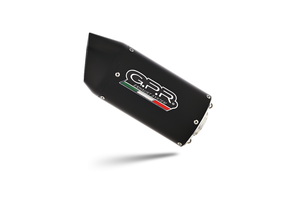 Exhaust compatible with Ktm RC 390 2022-2024, Furore Evo4 Nero, Slip-on exhaust including removable db killer and link pipe 