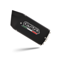 Exhaust compatible with Ktm RC 390 2022-2024, Furore Evo4 Nero, Slip-on exhaust including removable db killer and link pipe 