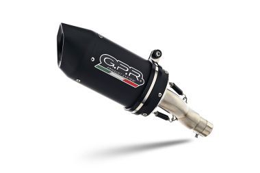 GPR escape compatible con  Kawasaki Z 900 RS 2021-2024, Furore Evo4 Nero, Escape legal, homologado, silenciador con db killer desmontable y tubo de conexión específico 