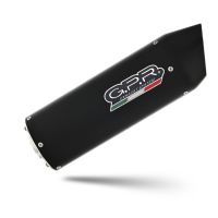 Exhaust compatible with Aprilia Pegaso 650 Ga 1992-1996, Furore Nero, Dual slip-on including removable db killers and link pipes, EPA-compliant 