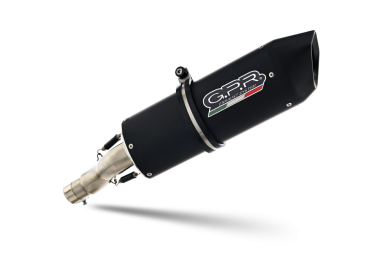 GPR escape compatible con  Yamaha Wr 125 X 2009-2014, Furore Nero, Escape legal, homologado, silenciador con db killer desmontable y tubo de conexión específico 