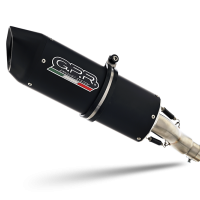Exhaust compatible with Ktm 250 Adventure Sw 2020-2024, Furore Nero, Slip-on exhaust including removable db killer and link pipe 