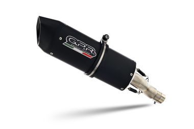 GPR escape compatible con  Kawasaki Ninja 400 2023-2024, Furore Evo4 Nero, Escape legal, homologado, silenciador con db killer desmontable y tubo de conexión específico 