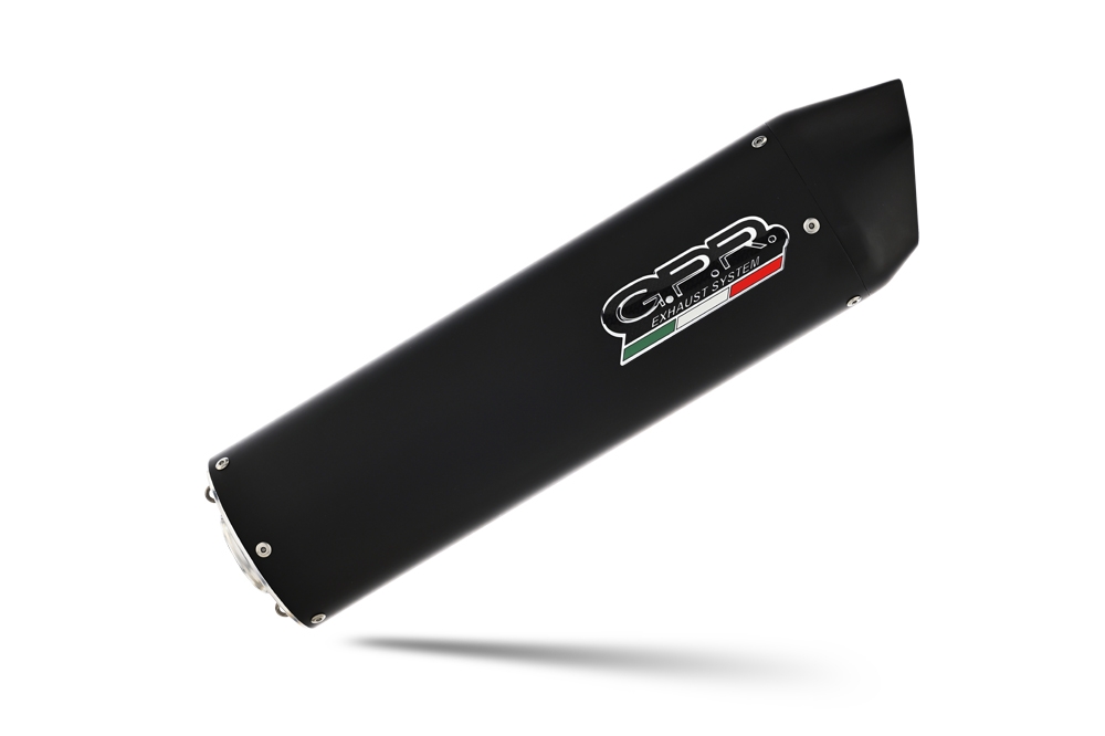 Exhaust compatible with Aprilia Mana 850 Gt 2007-2016, Furore Nero, Mid-Full system exhaust including removable db killer 
