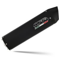 Exhaust compatible with Aprilia Mana 850 Gt 2007-2016, Furore Nero, Mid-Full system exhaust including removable db killer 