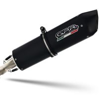 Exhaust compatible with Aprilia Mana 850 Gt 2007-2016, Furore Nero, Mid-Full system exhaust including removable db killer 