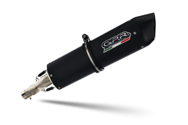GPR escape compatible con  Voge 650DSX 2021-2024, Furore Evo4 Nero, Escape homologaedo, legal para mercados fuera de la UE, incluido tubo de enlace y db killer extraíble 