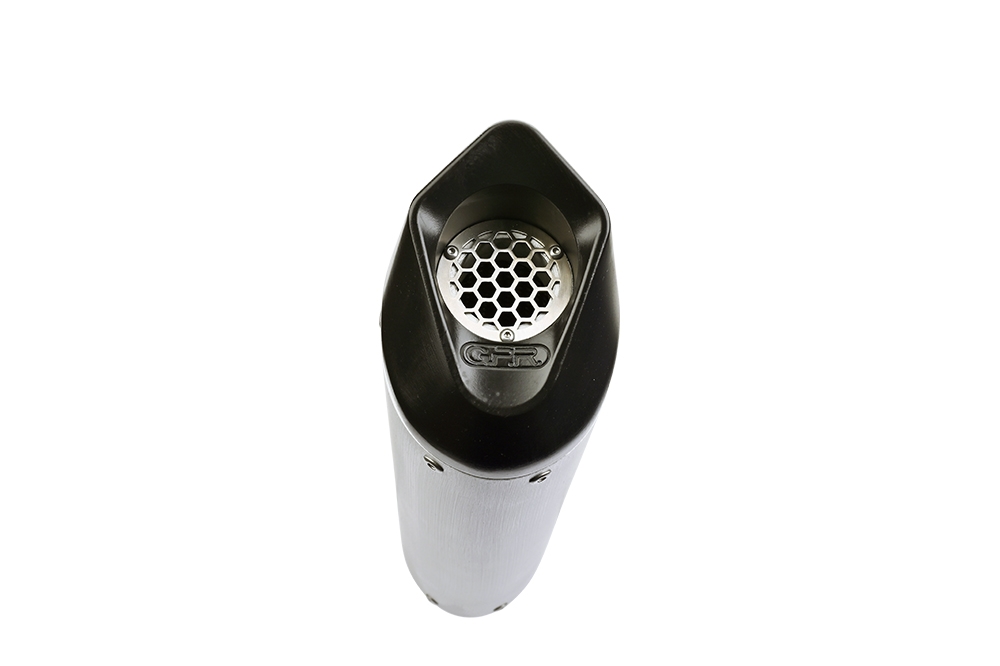 Exhaust compatible with Ktm 390 DUKE 2021-2024, Furore Evo4 Nero, Slip-on exhaust including removable db killer and link pipe, EPA-compliant 