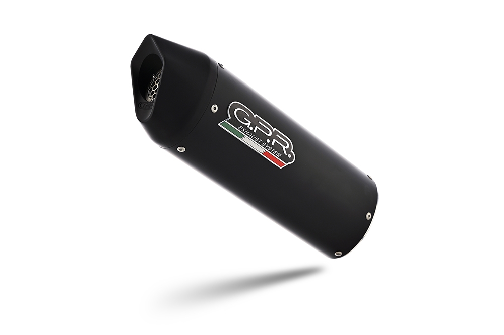 Exhaust compatible with Ktm 250 Duke 2017-2020, Furore Evo4 Nero, Slip-on exhaust including removable db killer and link pipe, not EPA-compliant 