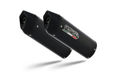 GPR escape compatible con  Ducati 916 -SP -SPS -Racing -Senna 1994-1999, Furore Nero, Escape semi-completo homologado,con par de terminales con db killer extraible 