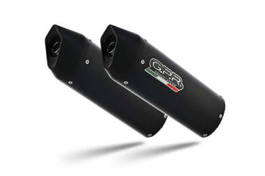 GPR escape compatible con  Ducati Monster S4 2001-2003, Furore Nero, Par de terminales de escape homologados, con db killer extraíbles y tubos de conexión específicos 