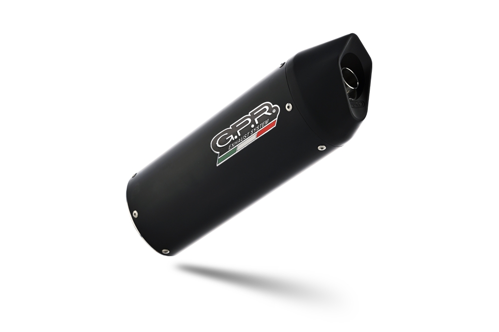 Exhaust compatible with Aprilia Mana 850 Gt 2007-2016, Furore Nero, Mid-Full system exhaust including removable db killer 