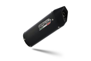 GPR escape compatible con  Aprilia Mana 850 Gt 2007-2016, Furore Nero, Escape semi-completo homologado con db killer extraible 