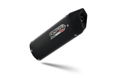 Exhaust compatible with Aprilia Mana 850 Gt 2007-2016, Furore Nero, Mid-Full system exhaust including removable db killer 