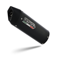 Exhaust compatible with Cf Moto 400 NK 2021-2023, Furore Nero, Slip-on exhaust, including link pipe and removable db killer 