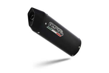 GPR escape compatible con  Kawasaki Versys 650 2006-2014, Furore Nero, Escape legal, homologado, silenciador con db killer desmontable y tubo de conexión específico 