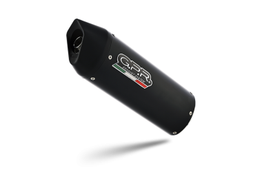 GPR escape compatible con  Suzuki Burgman An 650 2013-2016, Furore Nero, Escape completo, no legal para países de la UE, con db killer extraíble 