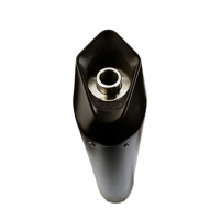 Exhaust compatible with Kymco Agility 125 R16 2021-2023, Furore Nero, Full system exhaust, including removable db killer 