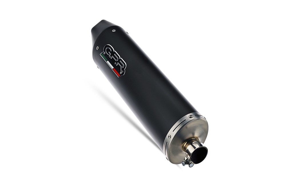 Exhaust compatible with Aprilia Leonardo 125 1996-2006, Furore Nero, Full system exhaust, including removable db killer 