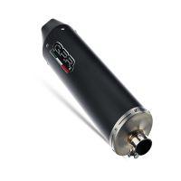 Exhaust compatible with Aprilia Leonardo 125 1996-2006, Furore Nero, Full system exhaust, including removable db killer 