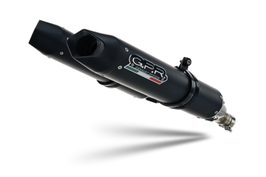 Exhaust compatible with Aprilia Dorsoduro 750 2008-2016, Furore Nero, Dual slip-on exhausts including link pipes 