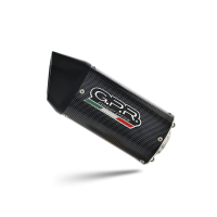 Exhaust compatible with Honda Dn-01 2008-2010, Furore Poppy, Slip-on exhaust including removable db killer and link pipe 