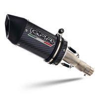 GPR escape compatible con  Suzuki Gsx-S 1000 GT 2015-2016, Furore Poppy, Escape legal, homologado, silenciador con db killer desmontable y tubo de conexión específico 