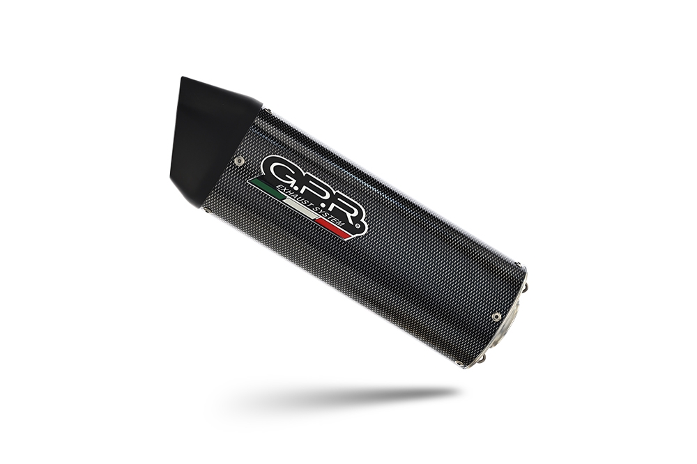 Exhaust compatible with Kawasaki Versys 650 2006-2014, Furore Poppy, Slip-on exhaust including removable db killer and link pipe 