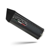 Exhaust compatible with Kawasaki Versys 650 2006-2014, Furore Poppy, Slip-on exhaust including removable db killer and link pipe 